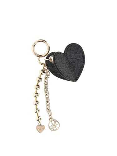 GUESS Keyring Color Coal Logo : porte-clés de luxe One Size pour homme et femme tendance