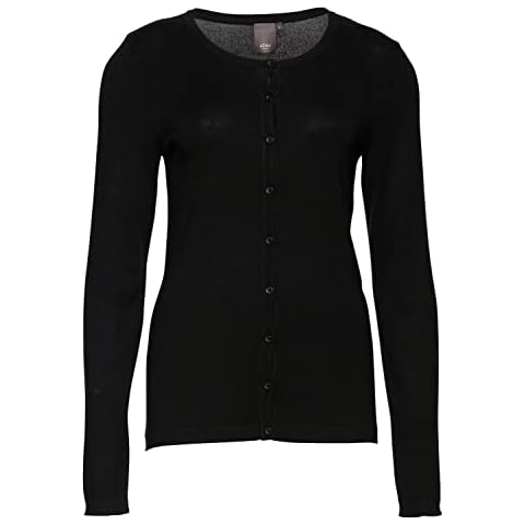 ICHI Women's High-Neck Cardigan in Black Cover