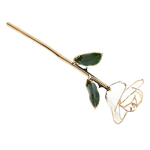 Gold Dipped Rose Real 24K Gold Rose, Rose Dipped in 24K Golden Roses Romantic Gifts for Women in Her Birthday Anniversary Valentines Day Mothers Day - Afbeelding 3