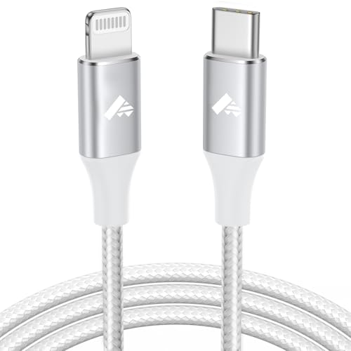 Aioneus USB C to Lightning Cable 2M, iPhone Charger Cable MFi Certified USB C iPhone Cord Type C Fast Charging Compatible with iPhone 14 13 12 11 8 7 Pro Max Mini X XS XR Plus, iPad