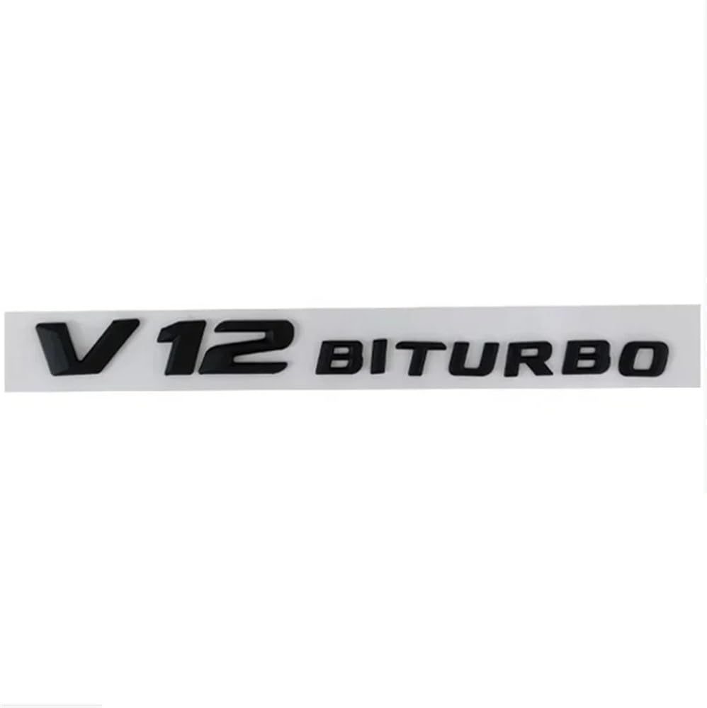 YTQMoreBNZ YYDStes ABS V12 BITURBO Sticker Accessory, Suitable Compatible With Mercedes S65 G65 SL5 AMG W222 W221, R230, R231, W463, W46