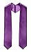 Gradplaza Plain Graduation Stole Pointed End 60' Long 12 Colors