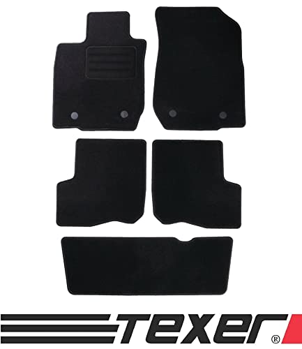 TEXER Tapis de Voiture en Velours pour Dacia Logan I MCV 7 Places 2006-2009 Basic