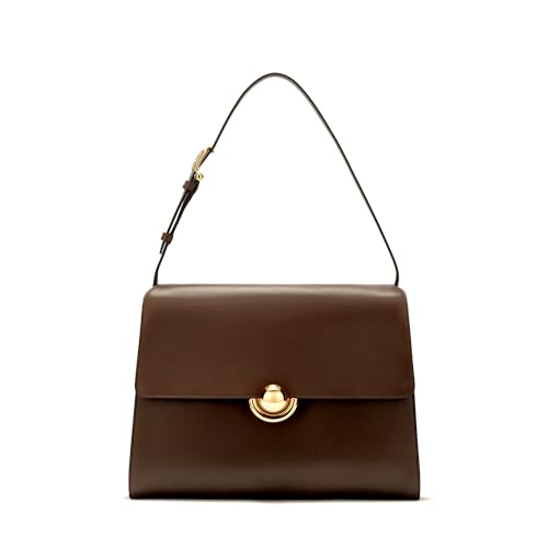 Sac à épaule Domus Furla en cuir marron d'une élégance intemporelle