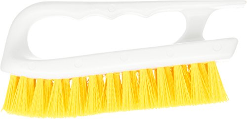 Image of SPARTA 4002404 Ergonomic Iron-Shaped Handle Scrub Brush, 6 inch, Yellow
