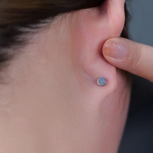 limerencia G23 Implant Grade Titanium Screw Back Earrings Hypoallergenic 20G F136 Piercing Post for Sensitive Ears Cartilage Tragus Helix by limerencia - Image 2