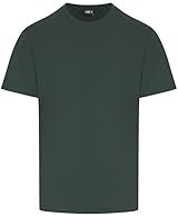 Ribbed collar. Shoulder to shoulder taping. Side seams. Twin needle stitching. 50% Cotton, 50% Polyester.