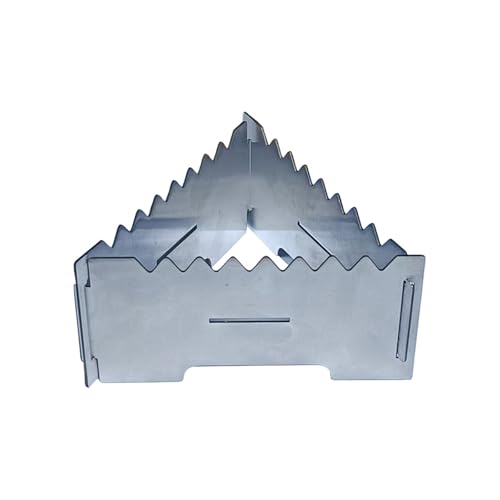 Luyismer Soporte para estufa de alcohol, quemadores de camping, calentadores de acero inoxidable, accesorios desmontables, estante portátil para estufa de alcohol, para senderismo, actividades al aire
