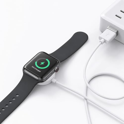 Image of Smart Watch Charger Magnetic Charging Cable Compatible with Smart Watch Magnetic USB Charger for Smartwatch Wireless Charging Dock Cable Compatible