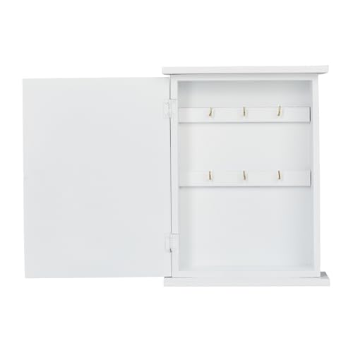 Miniatura 6 de Relaxdays Caja De Madera Para Llaves, Home Sweet Home, Estilo Casa De Campo, Para Colgar, Armario De 29x22x8 Cm, Blanco