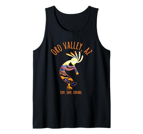 Oro Valley Arizona USA Bailando Kokopelli Diseño del suroeste Camiseta sin Mangas