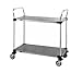 Metro MW104 Super Erecta 18" X 30" X 38" Two Shelf Standard Duty Stainless Steel Utility Cart -