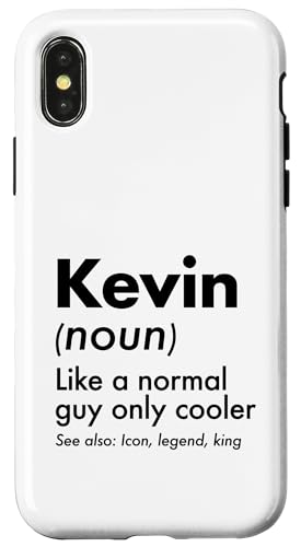 Kevin Like A Normal Guy Only Cooler Legend King �t�@�[�X�g�l�[�� �X�}�z�P�[�X iPhone X/XS �p