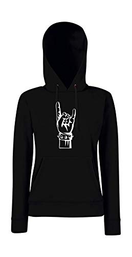Sudadera con capucha mujer actitud Rock y Roll para expresar tu pasión