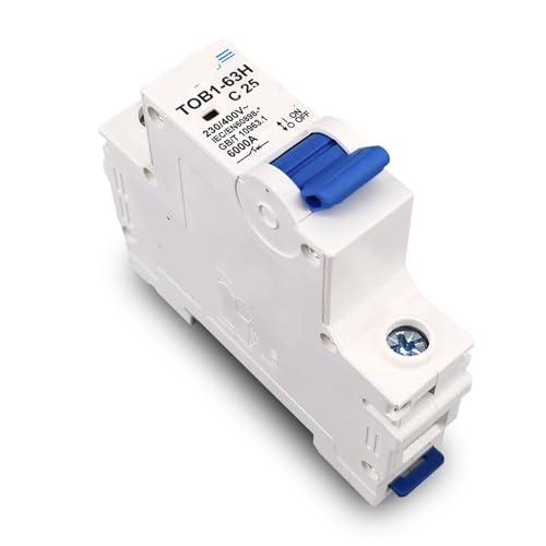 Mini-disjoncteur monophasé AC courbe C TOB1-63 haute sensibilité format compact 230V - 2