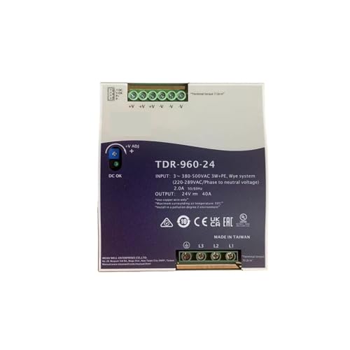 Alimentation TDR-960-48 48 V avec haut rendement de 960 W pour éviter la surchauffe