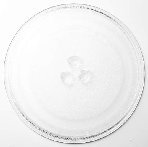 HapWay Small 9.6"/24.5cm Microwave Glass Plate Replacement， Microwave Glass Turntable Tray Replaces