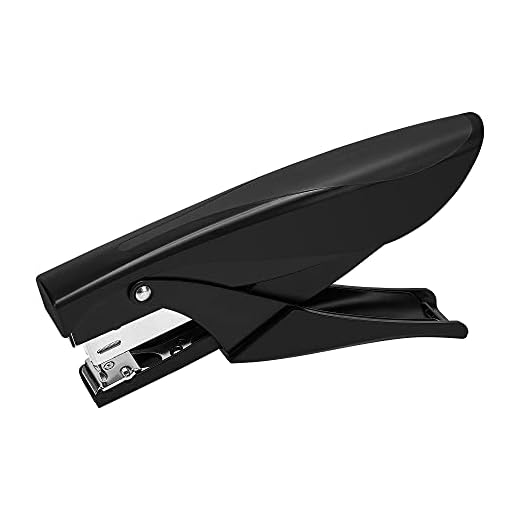 Amazon Basics Hand Held Plier Stapler, 25 Sheet Capacity, Black