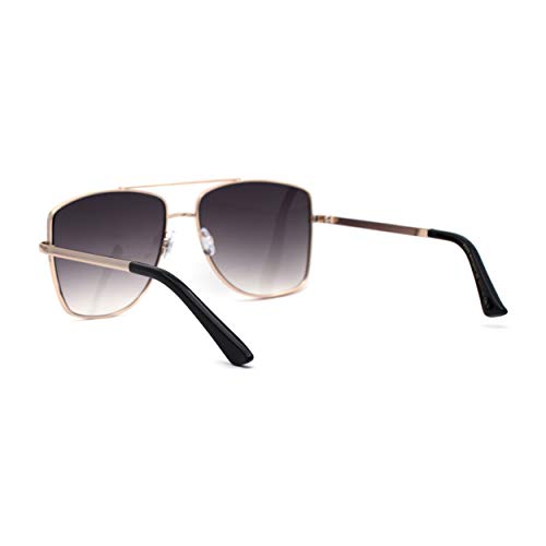 SA106 Mens Extra Oversized Squared Metal Rim Pilots Sunglasses4