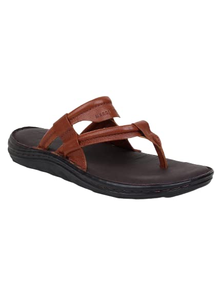 Image of MARDI GRAS Men Fashionable Genuine Leather Lightweight | Comfortable | Cushioned Insole | Slip Resisdent Sandal For Daily And Formal Wear