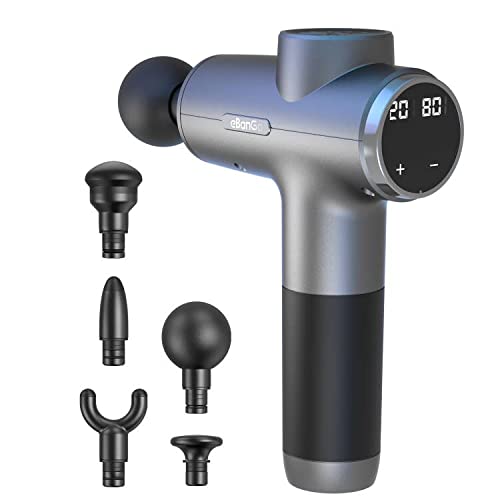 eBanGo Massagepistole, Massagegerät zur Muskelentspannung Lindert Muskelermüdung für Rücken, Wade, Schulter und Taille 30 Geschwindigkeiten und Aufladen über USB C Cover