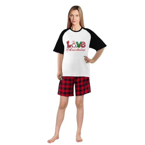 Tshirt With Shorts Pants Christmas Short Matching Pajamas Set For Women Or Men4