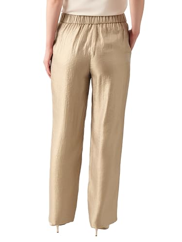 Kasper Women's Shimmer Twill Flat Front Wide Leg Pant3