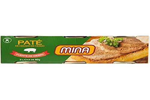 Mina Paté de Hígado de Cerdo, 3 x 80g