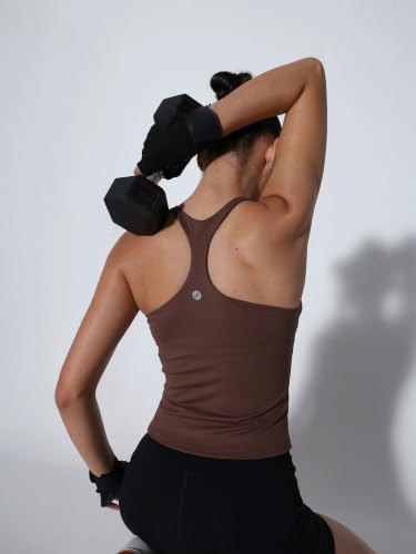 Image of CAVA Racerback Tank for Women | Built-in Bra, Racerback Design, Breathable Fabric, Stretchable Fit | Activewear for Yoga, Gym & Everyday