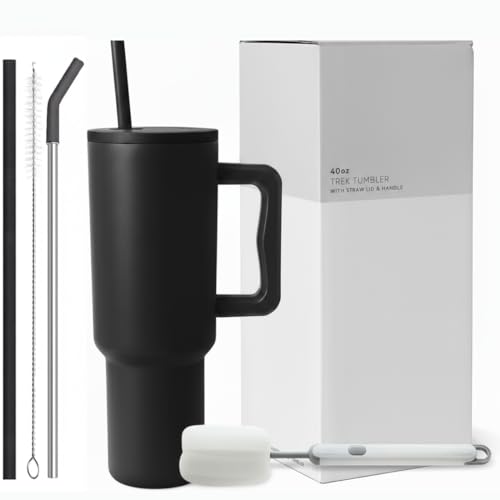 PRIMESAGE® Tumbler with Straw Sipper Water Bottle for Adults Sipper Tumbler Bottle Sipper Bottle with Straw Insulated Tumbler Tumblers | 1200ml Black