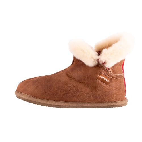 Shepherd Damen Bella Niedrige Hausschuhe, Antik-Cognac, 41.5 EU