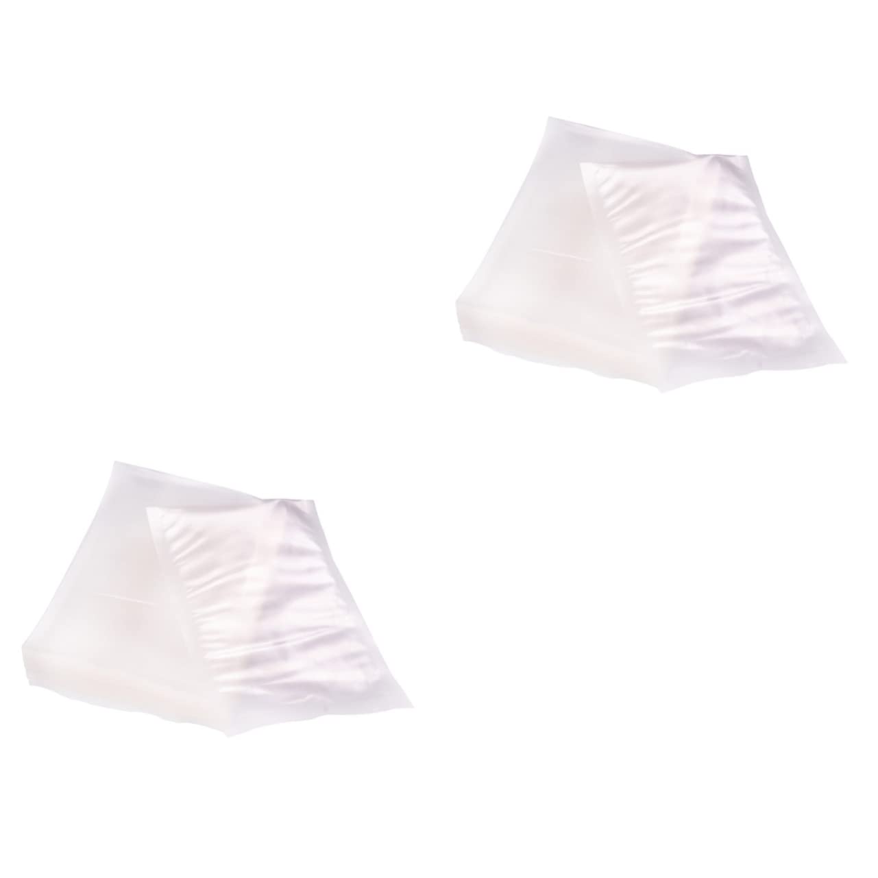 FUNOMOCYA 2sets Food Storage Bags Vacuum Sealer Bags Large Size Reusable Sealable for Candy Chocolates Biscuits Peanut Snacks 100pcs*2
