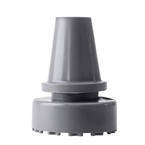 Healifty Krückenkapsel Große Auflagefläche Gehhilfenfuß rutschfest Gummipuffer Krücke Tipps 19mm 2 Stück (Grau)