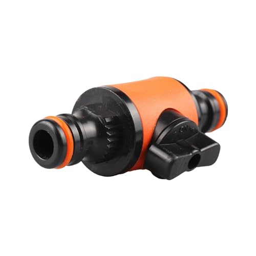 Acoplador de manguera de jardín,Conector de manguera de agua - Acoplador de manguera Accesorios para mangueras - Conectores de manguera de jardín de doble vía, válvula de cierre de acoplador prueba