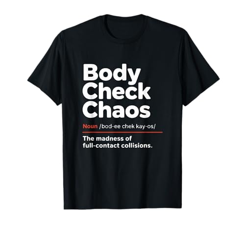 Funny Ice Hockey Body Check T-Shirt