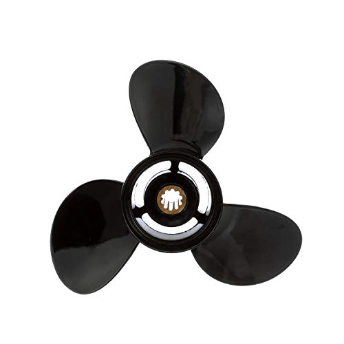 Quicksilver Black Diamond 3-Blade Aluminum Propeller, 9.8 dia x 9.5 pitch, Right Hand