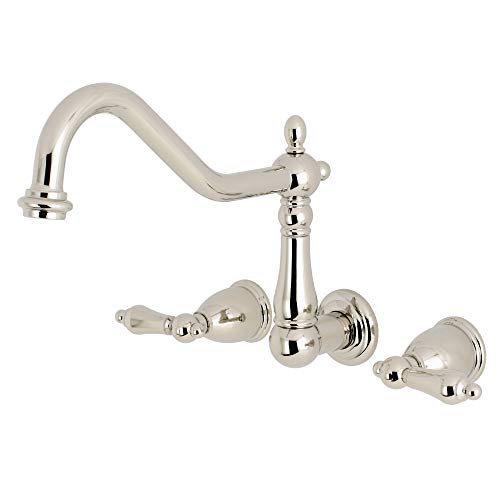 Exclusive Discount 80% Offer Kingston Brass KS1026AL Heritage Roman Tub Faucet, Polished Nickel