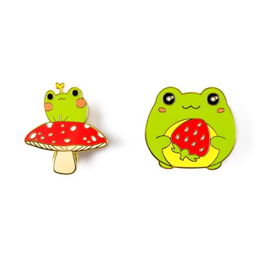 Image of Cute Frog Enamel Pin Brooch Badge for Bag Clothing Jewelry Gift