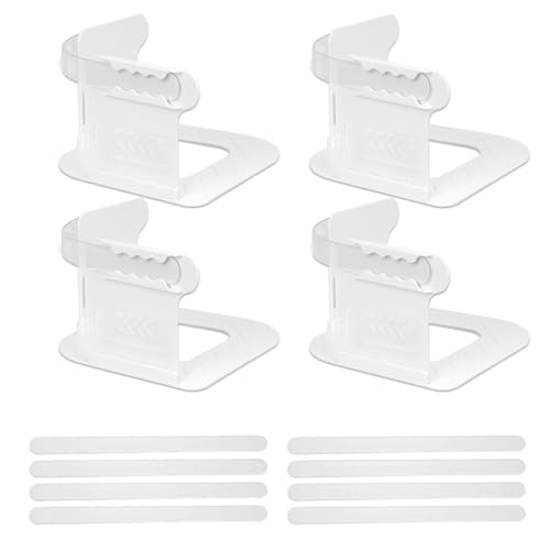 Locking bed sheet holder - heavy-duty bed sheet holder corner with 8 fastening strips (4 additional spare parts!), wrinkle free guarantee, suitable for loose bed sheets of all sizes, easy to install