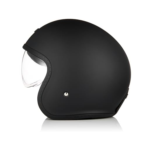 ORIGINE Casco Moto Jet Scooter Casco con Visera Homologado ECE 2206