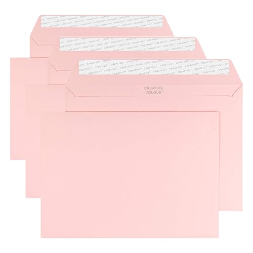 Enveloppes rose layette C5 120g/m² avec bande adhésive haut de gamme