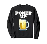 Taza de cerveza pixelada Power Up Sudadera