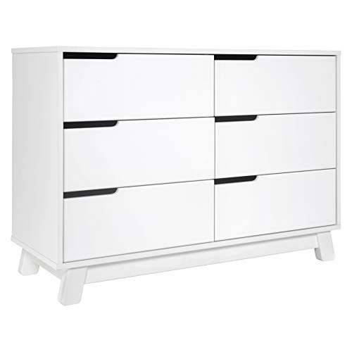 Image of Babyletto Hudson 6-Drawer Assembled Double Dresser in White, Greenguard Gold Certified