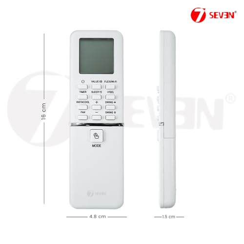 Image of 7SEVEN Compatible of Bpl Inverter Ac Remote Original Model 261 Suitable for Split Air Conditioner Ensure Each Key Function Match and Genuine Remotes Should Replicate Exactly for Better Performance