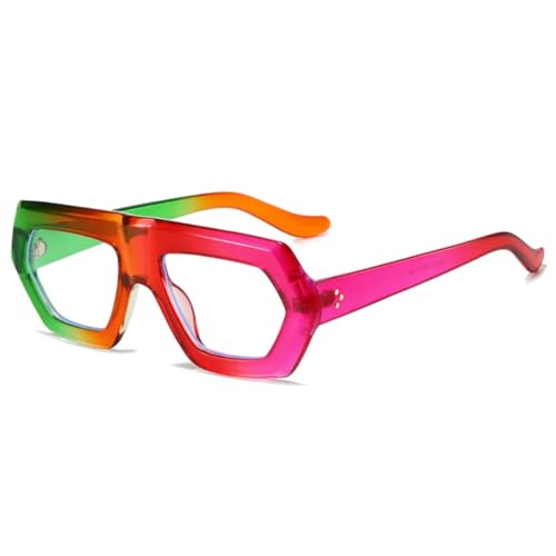 Lunettes de soleil irrégulières verres dégradés transparents protection totale UV400
