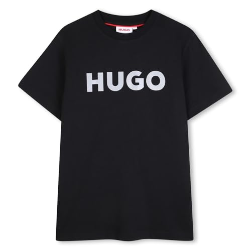 T-shirt bleu garçon HUGO idéal pour l'école et les loisirs