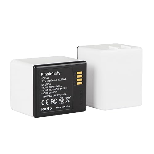 Pinsinholy 2-Pack A-1 Batteries Compatible with Arlo Pro, Arlo Pro 2, Battery for Arlo VMC4030 VMC4030P VMS4230 VMS4430 VMS4530 VMS4230P VMS4430P VMS4530P-100NAR Camera, VMA4400 a-1b a-1c