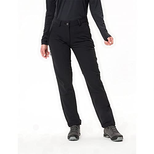 VAUDE Damen Wanderhose, Women's Strathcona Pants II, hoch elastisch, strapazierfähig, 80% windabweisend, atmungsaktiv und schnelltrocknend, Black, 40