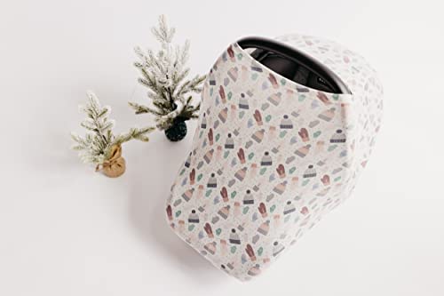 Image of Copper Pearl Nursing Cover for Breastfeeding - Multi-Use Baby Car Seat Cover, Stroller Cover & Breast Feeding Cover Up for Women, Stretchy Breathable High Quality Cover for Boy or Girl, Winter