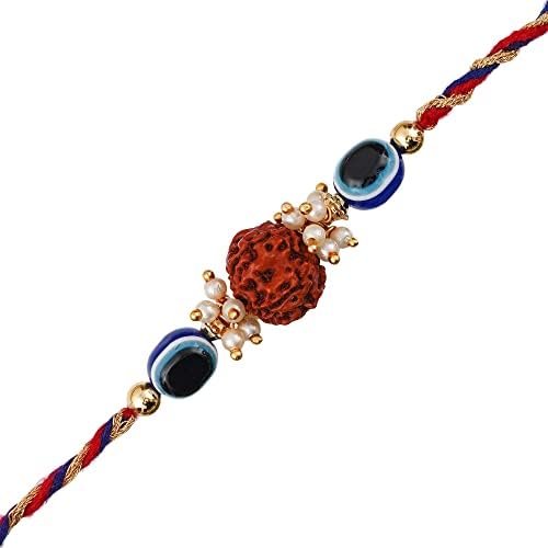 eCraftIndia Evil eye Rudraksh Rakhi and Roli Chawal Pack D1224 (B0B6FYBZPY) Amazon Price History, Amazon Price Tracker